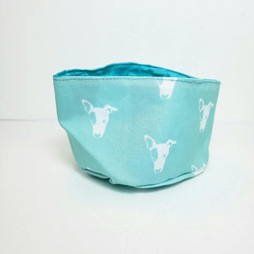 Aimee Wilder Foldable Portable Pet Bowl Aqua 24oz